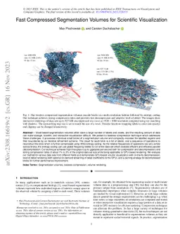 Fast Compressed Segmentation Volumes for Scientific Visualization