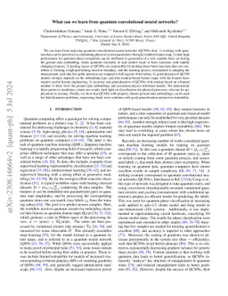 What can we learn from quantum convolutional neural networks?