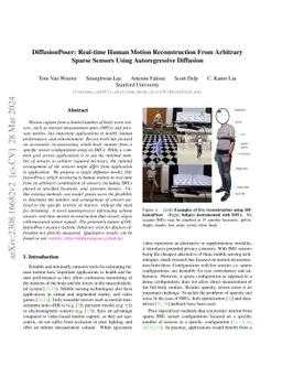 DiffusionPoser: Real-time Human Motion Reconstruction From Arbitrary
  Sparse Sensors Using Autoregressive Diffusion