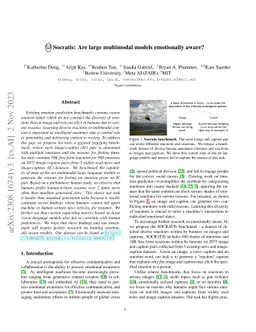 Socratis: Are large multimodal models emotionally aware?