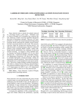 Ladder-of-Thought: Using Knowledge as Steps to Elevate Stance Detection