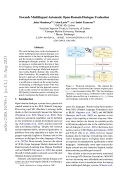 Towards Multilingual Automatic Dialogue Evaluation