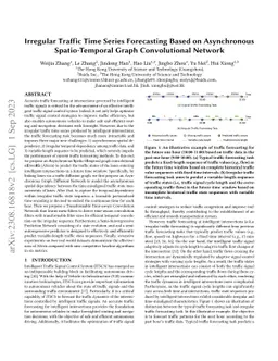Irregular Traffic Time Series Forecasting Based on Asynchronous
  Spatio-Temporal Graph Convolutional Network