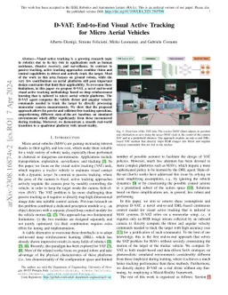 D-VAT: End-to-End Visual Active Tracking for Micro Aerial Vehicles