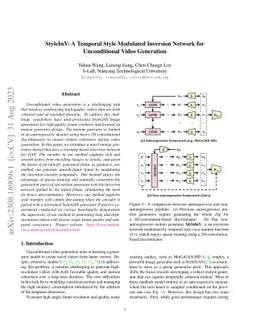 StyleInV: A Temporal Style Modulated Inversion Network for Unconditional
  Video Generation