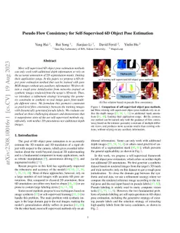 Pseudo Flow Consistency for Self-Supervised 6D Object Pose Estimation