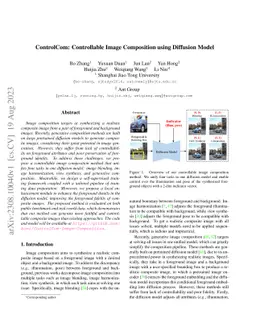 ControlCom: Controllable Image Composition using Diffusion Model