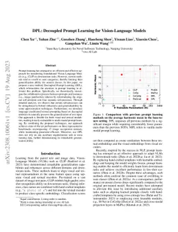 DPL: Decoupled Prompt Learning for Vision-Language Models