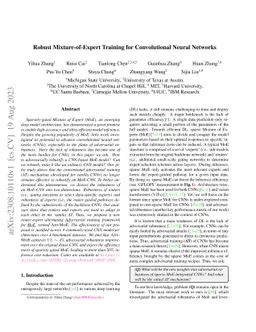 Robust Mixture-of-Expert Training for Convolutional Neural Networks