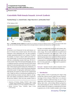 Controllable Multi-domain Semantic Artwork Synthesis