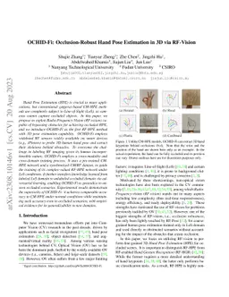 OCHID-Fi: Occlusion-Robust Hand Pose Estimation in 3D via RF-Vision