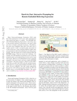 March in Chat: Interactive Prompting for Remote Embodied Referring
  Expression