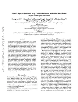 SSMG: Spatial-Semantic Map Guided Diffusion Model for Free-form
  Layout-to-Image Generation