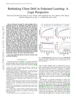 Rethinking Client Drift in Federated Learning: A Logit Perspective