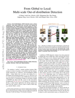 From Global to Local: Multi-scale Out-of-distribution Detection