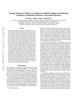 Turning Waste into Wealth: Leveraging Low-Quality Samples for Enhancing
  Continuous Conditional Generative Adversarial Networks