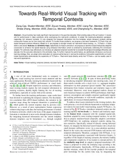 Towards Real-World Visual Tracking with Temporal Contexts