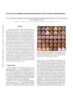 Towards Generalizable Morph Attack Detection with Consistency
  Regularization