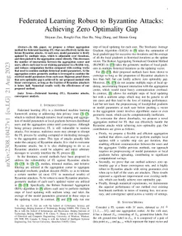 Federated Learning Robust to Byzantine Attacks: Achieving Zero
  Optimality Gap