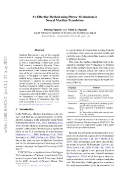 An Effective Method using Phrase Mechanism in Neural Machine Translation