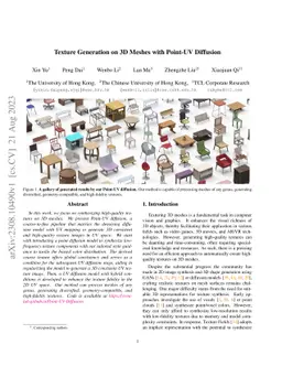 Texture Generation on 3D Meshes with Point-UV Diffusion