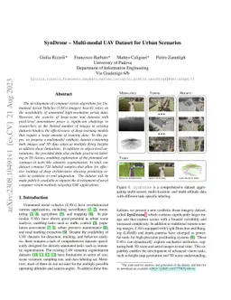 SynDrone -- Multi-modal UAV Dataset for Urban Scenarios