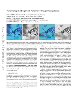 Patternshop: Editing Point Patterns by Image Manipulation