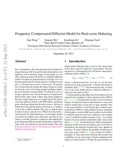 Frequency Compensated Diffusion Model for Real-scene Dehazing