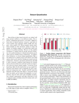 Dataset Quantization