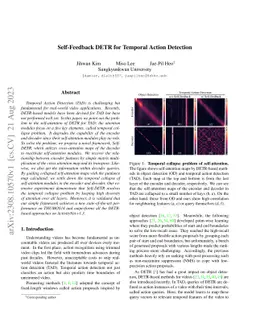 Self-Feedback DETR for Temporal Action Detection