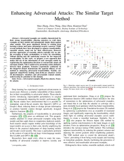 Enhancing Adversarial Attacks: The Similar Target Method