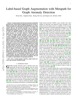 Label-based Graph Augmentation with Metapath for Graph Anomaly Detection
