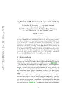 Eigenvalue-based Incremental Spectral Clustering