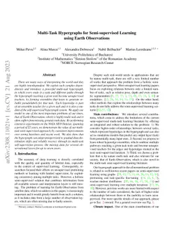 Multi-Task Hypergraphs for Semi-supervised Learning using Earth
  Observations