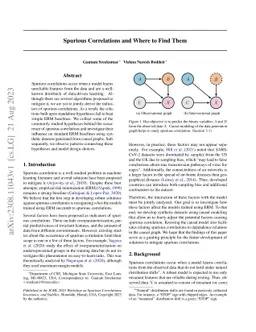 Spurious Correlations and Where to Find Them