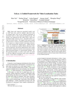 UnLoc: A Unified Framework for Video Localization Tasks