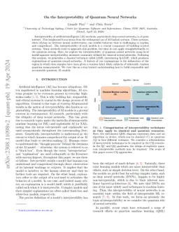 On the Interpretability of Quantum Neural Networks