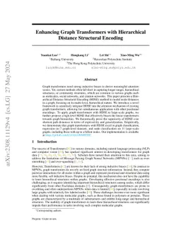 Enhancing Graph Transformers with Hierarchical Distance Structural
  Encoding