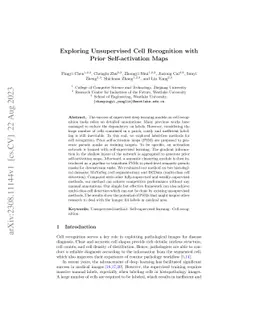Exploring Unsupervised Cell Recognition with Prior Self-activation Maps