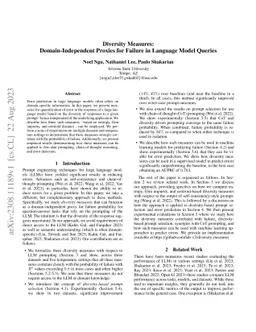 Diversity Measures: Domain-Independent Proxies for Failure in Language
  Model Queries
