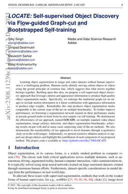 LOCATE: Self-supervised Object Discovery via Flow-guided Graph-cut and
  Bootstrapped Self-training