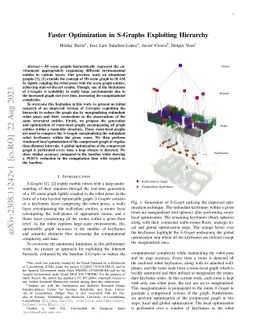 Faster Optimization in S-Graphs Exploiting Hierarchy