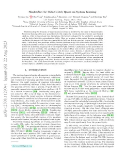 ShadowNet for Data-Centric Quantum System Learning