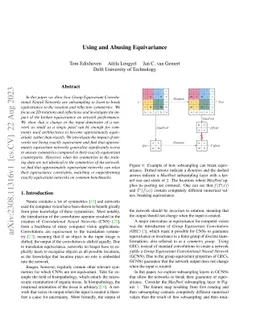 Using and Abusing Equivariance