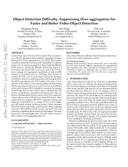 Object Detection Difficulty: Suppressing Over-aggregation for Faster and
  Better Video Object Detection