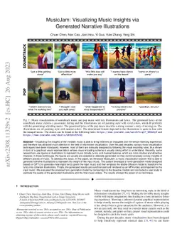 MusicJam: Visualizing Music Insights via Generated Narrative
  Illustrations