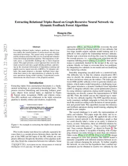 Extracting Relational Triples Based on Graph Recursive Neural Network
  via Dynamic Feedback Forest Algorithm