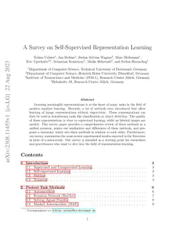 A Survey on Self-Supervised Representation Learning