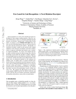 Free Lunch for Gait Recognition: A Novel Relation Descriptor
