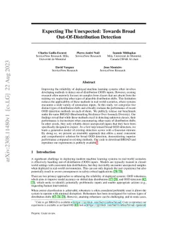 Expecting The Unexpected: Towards Broad Out-Of-Distribution Detection